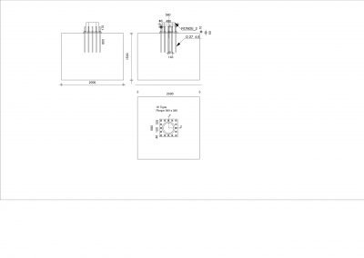 Massif pour candélabres- stades